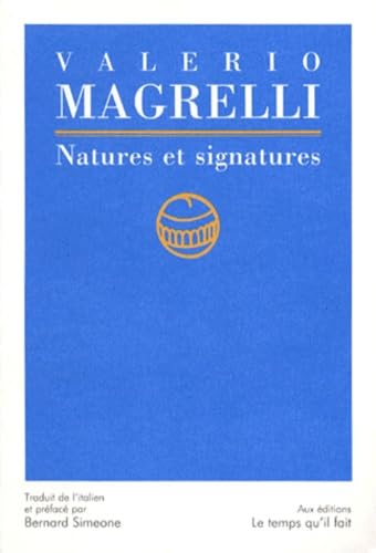 Beispielbild fr Natures et signatures zum Verkauf von Ammareal