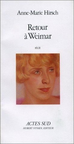 Stock image for Retour A Weimar (recit) for sale by Ammareal