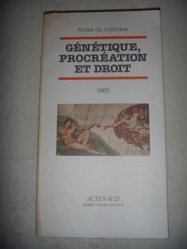 Beispielbild fr Gntique, procration et droit zum Verkauf von medimops