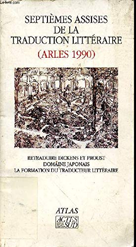 Beispielbild fr Septimes assises de la traduction littraire zum Verkauf von Chapitre.com : livres et presse ancienne