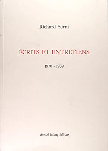 Ecrits et entretiens 1970-1989