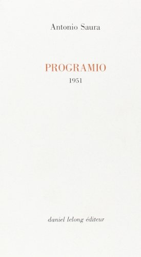 Beispielbild fr Programio 1951 zum Verkauf von Midtown Scholar Bookstore