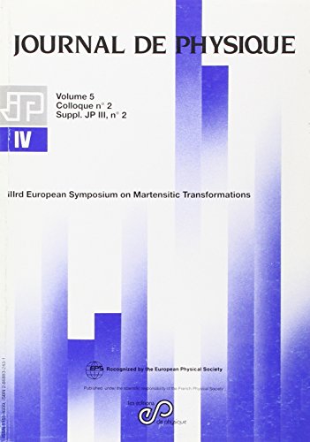 9782868832436: ESOMAT'94 - IIIRD EUROPEAN SYMPOSIUM ON MARTENSITIC TRANSF. (0)