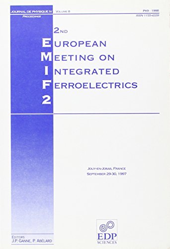 9782868833556: Emif 2 - 2nd european meeting on integrated ferroelectrics