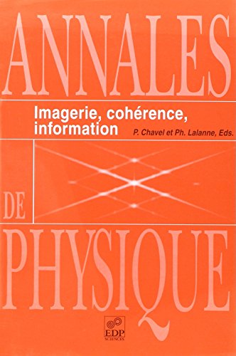 IMAGERIE, COHERENCE, INFORMATION (0) (9782868834263) by Chavel/lalanne