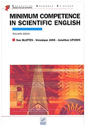 Imagen de archivo de Minimum competence in scientific english (en anglais) a la venta por Ammareal