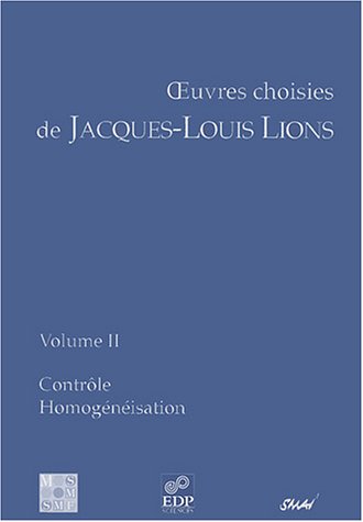 9782868836625: OEUVRES CHOISIES T2 - CONTROLE ET HOMOGENEISATION