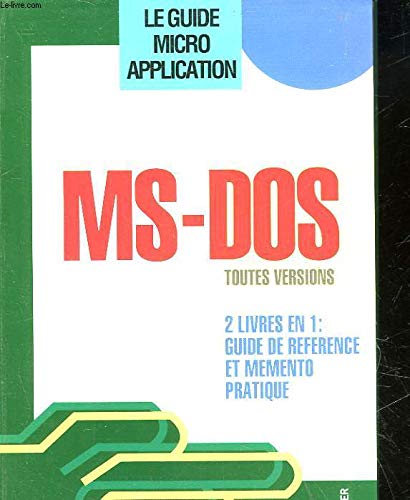 Stock image for MS-DOS : toutes versions for sale by medimops