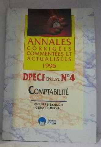 Stock image for DPECF N 4 COMPTABILITE. Annales 1996 for sale by medimops