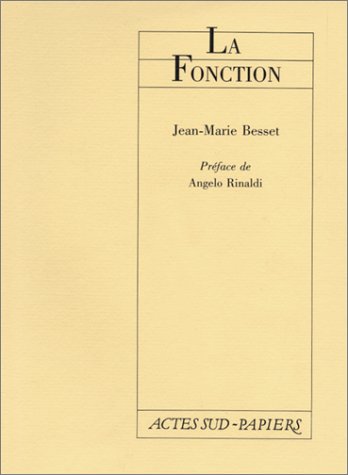 Beispielbild fr La Fonction zum Verkauf von WorldofBooks