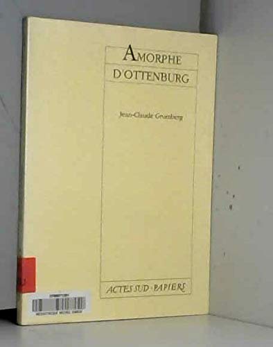 9782869431799: Amorphe D'ottenburg