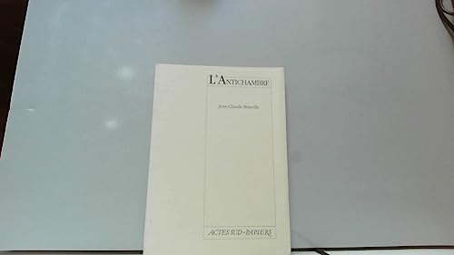 Stock image for Antichambre (') [Paperback] Brisville, Jean-Claude for sale by LIVREAUTRESORSAS