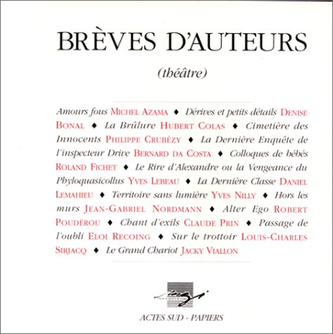 Stock image for Brves d'auteurs for sale by medimops