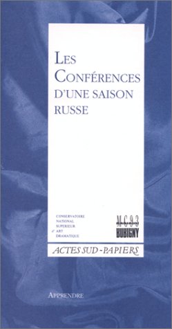 Imagen de archivo de Apprendre, volume 2 et 3 : les confrences d'une saison russe, thtre a la venta por medimops