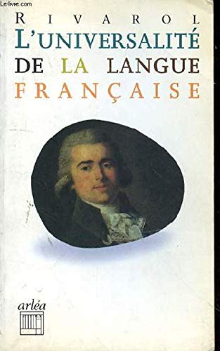 Stock image for L'universalit De La Langue Franaise for sale by Anybook.com