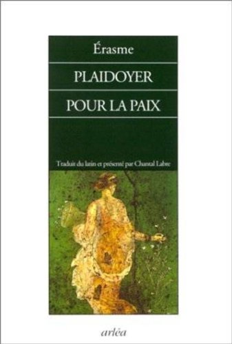 Beispielbild fr Plaidoyer pour la paix zum Verkauf von medimops