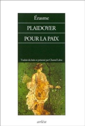 9782869595590: Plaidoyer pour la paix