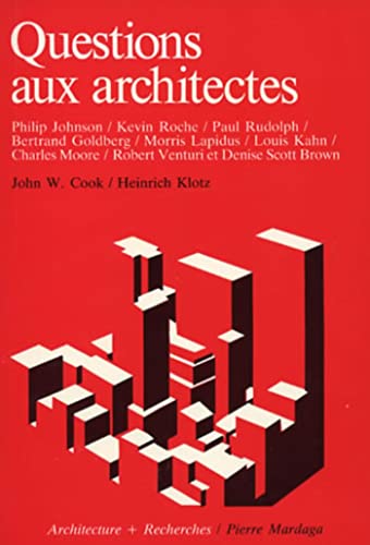 9782870090565: QUESTIONS AUX ARCHITECTES