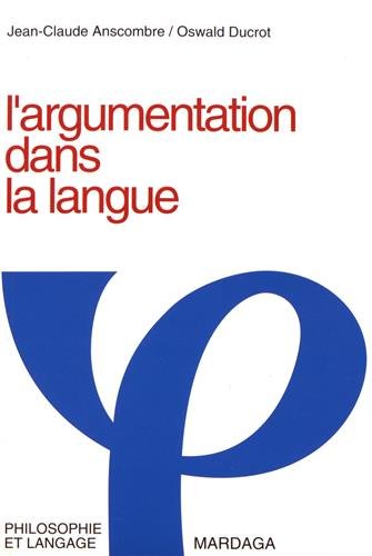 9782870091777: ARGUMENTATION DANS LA LANGUE 3eme Edition