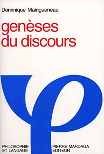 9782870091975: GENESE DU DISCOURS