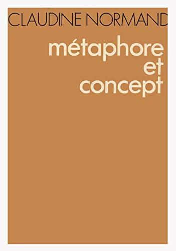 Beispielbild fr Mtaphore et Concept zum Verkauf von Librairie l'Aspidistra