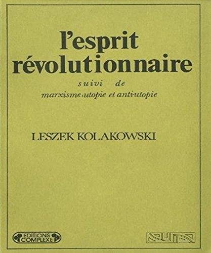 9782870270219: Esprit Revolutionnaire Suivi De Marxisme