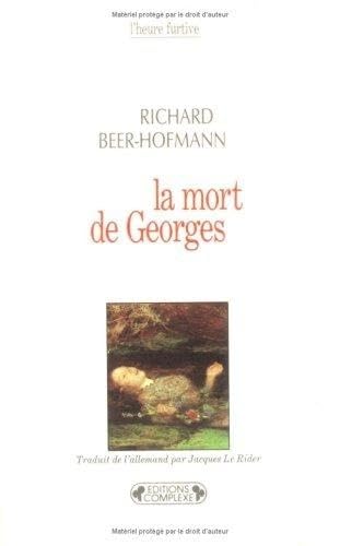 Imagen de archivo de Mort de Georges (La) a la venta por medimops