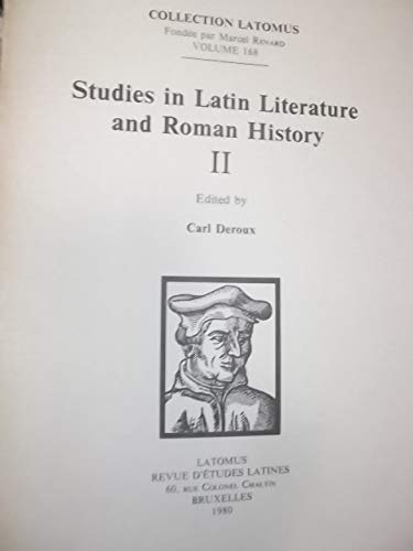 9782870311080: STUDIES IN LATIN LITERATURE &: 168 (Collection Latomus)