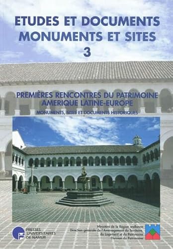 Beispielbild fr Premires rencontres du patrimoine d'Amrique latine, 1996 zum Verkauf von medimops