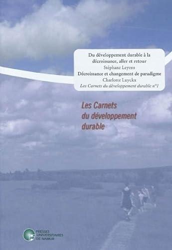 9782870376317: Les Carnets du Developpement Durable -1