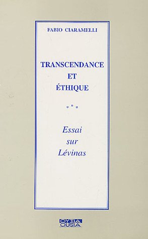 Beispielbild fr Transcendance et e?thique: Essai sur Le?vinas (Ousia) (French Edition) zum Verkauf von Gallix