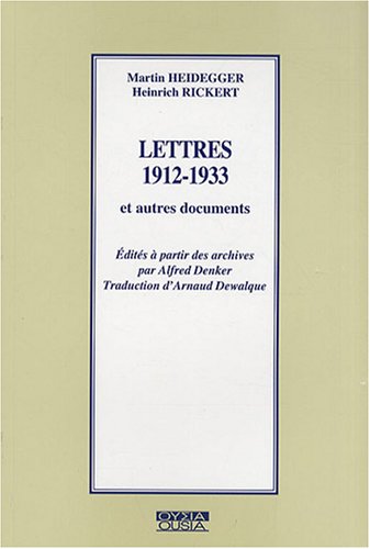 Beispielbild fr LETTRES 1912-1933 ET AUTRES DOCUMENTS zum Verkauf von Gallix