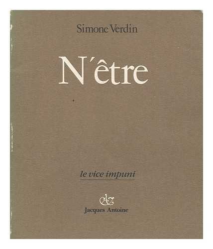9782871320159: N'tre / Simone Verdin