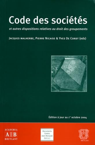 Code des sociÃ©tÃ©s (French Edition) (9782872097371) by Pierre Nicaise