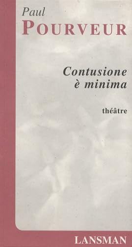 Beispielbild fr Contusione  minima zum Verkauf von medimops