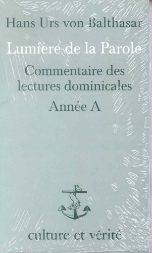 Stock image for Lumire de la parole -- anne A for sale by LeLivreVert