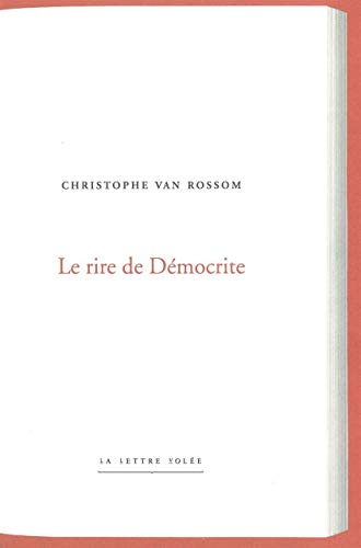 Beispielbild fr Le Rire de Democrite (French Edition) zum Verkauf von Gallix