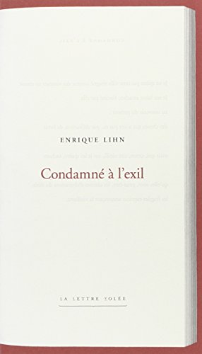 Imagen de archivo de Condamne a l'Exil (French Edition) a la venta por Gallix
