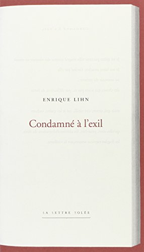 Stock image for Condamne a l'Exil (French Edition) for sale by Gallix