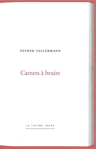 Beispielbild fr Carnets  bruire [Broch] Tellermann, Esther zum Verkauf von BIBLIO-NET