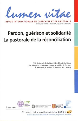 9782873244668: Pardon, gurison et solidarit : la pastorale de la rconciliation