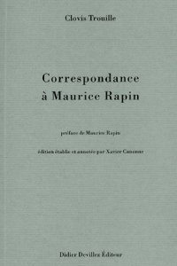 Imagen de archivo de Correspondance  Maurice Rapin a la venta por Gallix