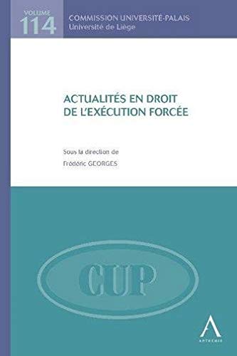 Stock image for ACTUALITS EN DROIT DE L'EXCUTION FORCE: SOUS LA DIRECTION DE FRDRIC GEORGES COLLECTIF for sale by BIBLIO-NET