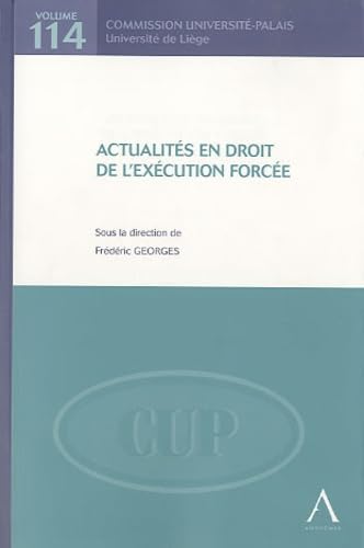 Stock image for Actualits en droit de l'excution force for sale by medimops