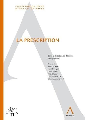 Beispielbild fr La prescription zum Verkauf von medimops