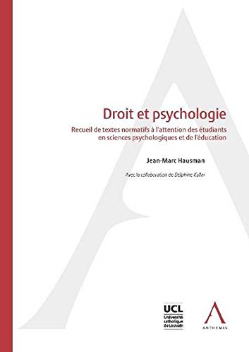 Stock image for Droit et Psychologie for sale by medimops