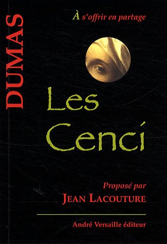 Cenci (Les) (9782874950346) by Dumas