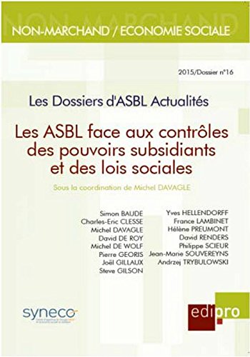 9782874963032: LES ASBL FACE AUX CONTRLES DES POUVOIRS SUBSIDIANTS ET DES LOIS SOCIALES: Sous la direction de michel davagle