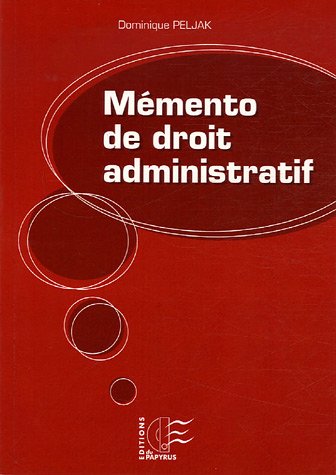 Stock image for Memento de droit administratif for sale by medimops