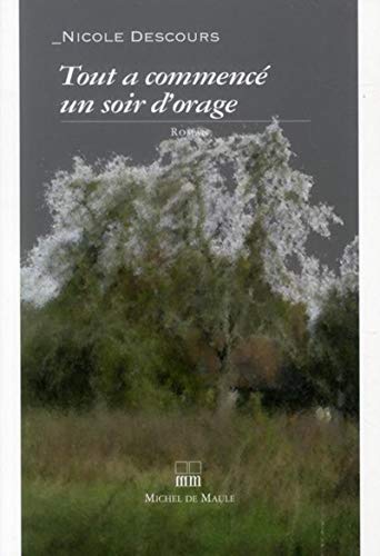 Stock image for Tout a commenc un soir d'orage for sale by Ammareal